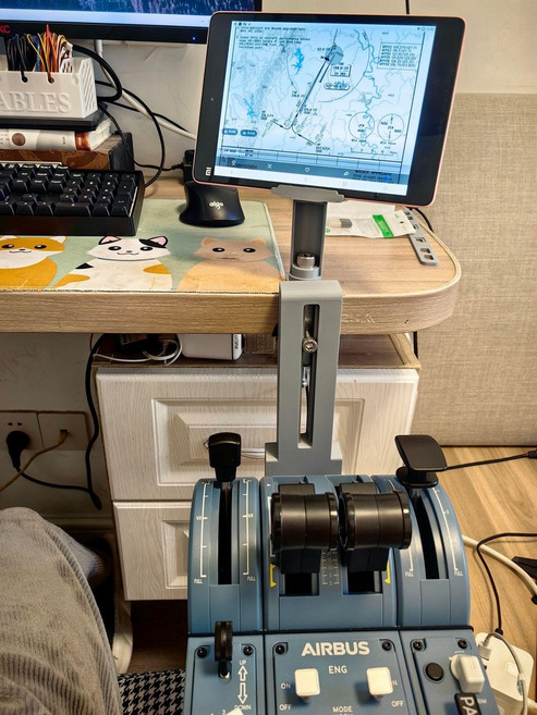 조이스틱 거치대 비행 시뮬레이터 전투기 시뮬레이션 에어버스 사이드스틱 캡틴버전, 1개, 에어차이나TCA헤어라인보드시리즈싱글, 기본 색상