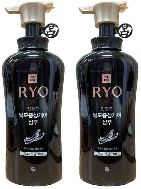 려 탈모증상케어 진결모 샴푸 490ml x 2개 *