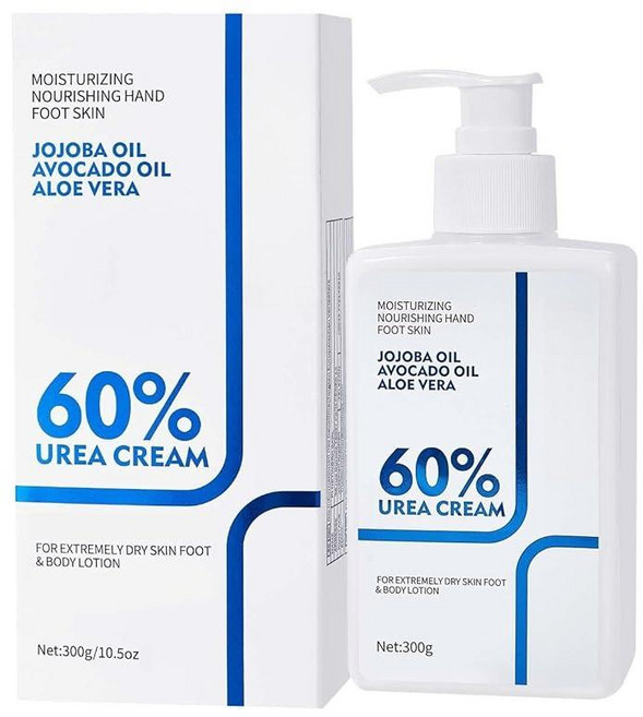 NIZENTA 우레아 크림 60% 바디 로션 299.9g(10.5온스) 건조한 피부용 로션 매우 피부를 위한 스킨 모이스처라이징 기름지지 않은, NIZENTA 우레아 크림 60% 바디 로션 299.9