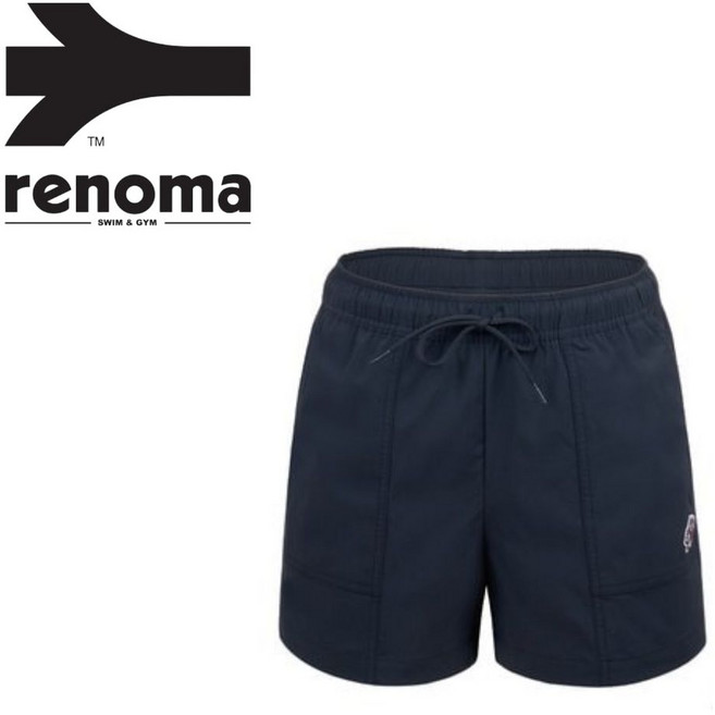 [백화점발송] 레노마 여성 바지 3부 숏팬츠 트렁크 비치웨어 허리밴딩 트레이닝 야외활동 수영복 해변 바다 워터파크 수상스키 서핑 편안한 하의, DG_딥그레이