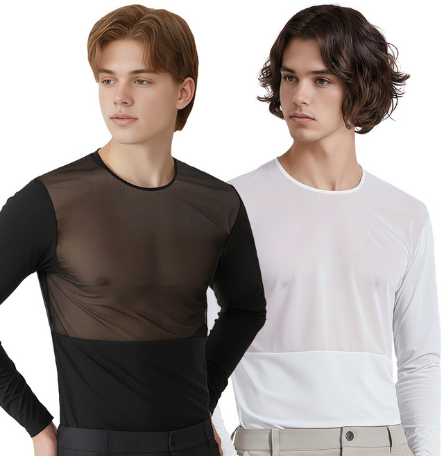 엔조이핏 남성 메쉬 골프 이너웨어 냉감 UV 자외선차단 쿨 언더레이어 기능성 이너티