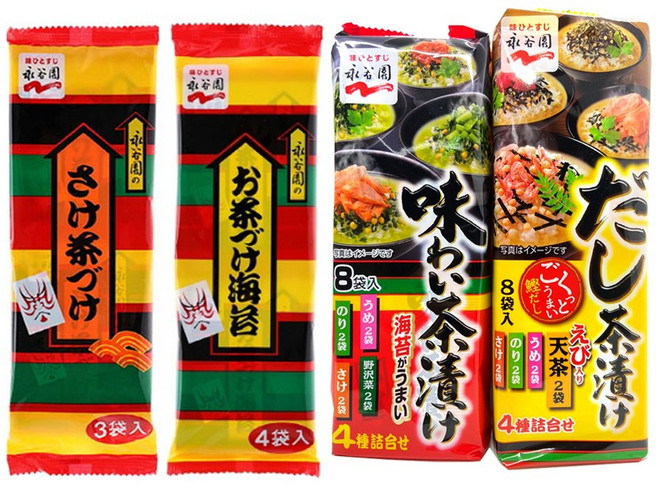 나가타니엔 오차즈케 간편하고 맛있는 일본 즉석식품 4종세트, 1세트