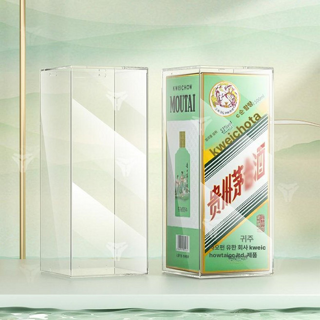 마오타이 케이스 중국술 연태주 보드게임 파우치 밀봉 술병커버 마작, 1개, 24절 와인 박스 세트 500ml