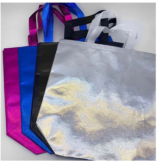 바미 무지 부직포 쇼핑백 B0554 (32x29x12cm), 1개, 핫핑크