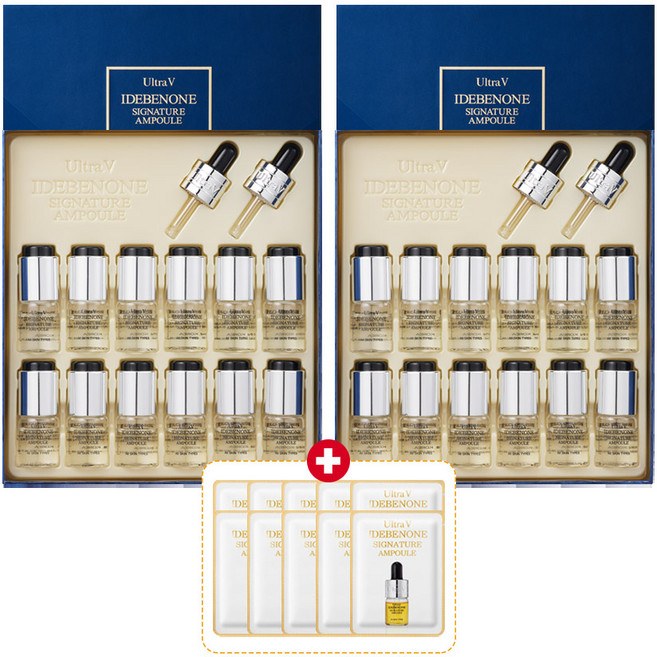 울트라브이 이데베논 시그니쳐 앰플 +(앰플파우치10매), 24개, 8ml