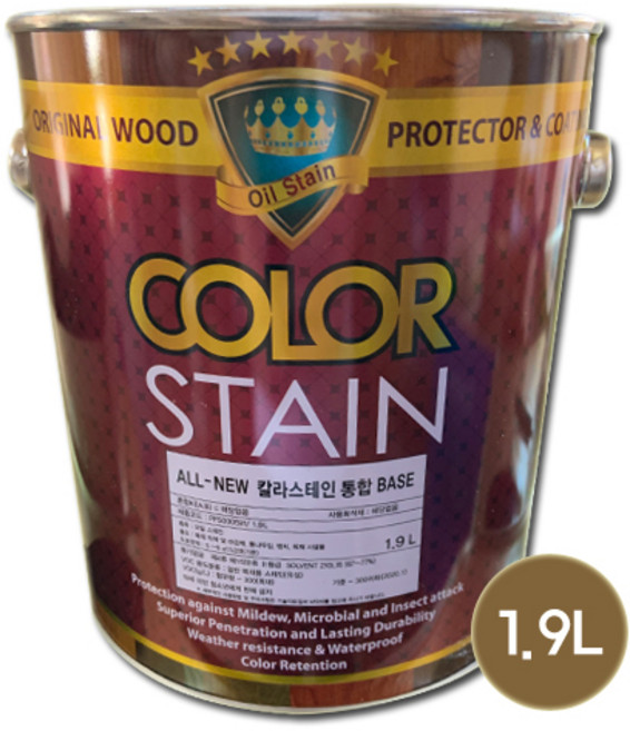 노루페인트 올뉴 칼라 오일 스테인 1.9L, 1개, 월넛4
