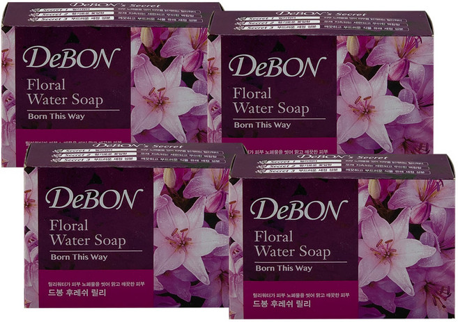 드봉 후레쉬 릴리 비누 90g 4개