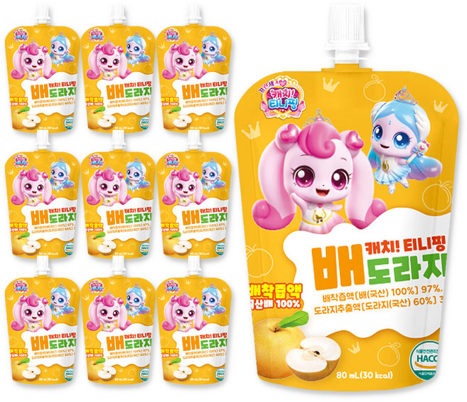 캐치티니핑 배도라지 국산배, 10개, 1ml, 배.도라지