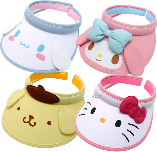 나린키즈 산리오 입체 페이스 썬캡 6종 유아동 어린이 썬캡 핀캡 모자 햇빛 UV차단