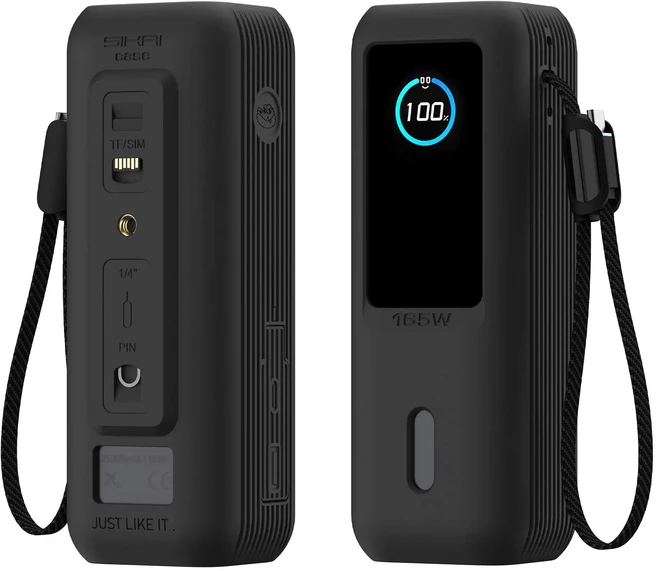 Anker Zolo 165W 2in1 보조베터리 충격 방지 보호 커버 용 SIKAI 실리콘 케이스 부드러운 내구성 휴대용 충, 03 black