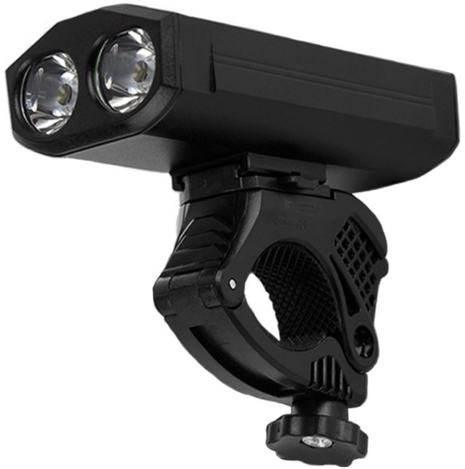 Y-18 자전거라이트 전조등 2200루멘 밝은 충전식 자전거 랜턴 보조배터리 기능 탑재, 1개