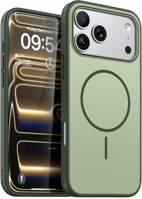 커위안 애플 아이폰 17pro 맥세이프 M 초강력 마그네틱 휴대폰 케이스