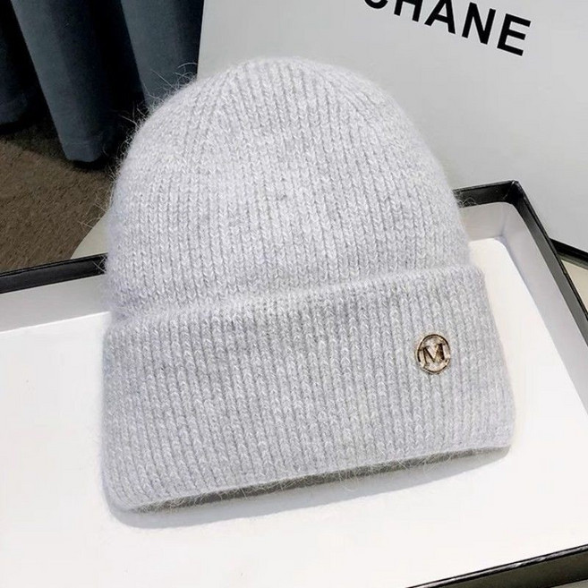 Queen 秋冬季毛線帽女 針織保暖護耳寬鬆堆堆帽