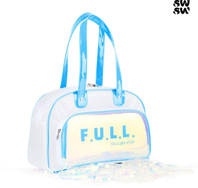 스윗스윔 홀로그램 포켓 반달 수영가방, 스카이블루