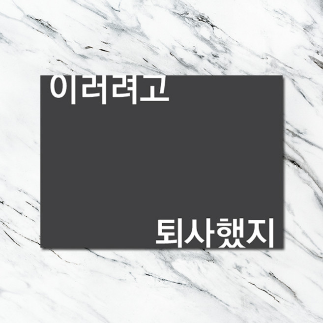 이러려고 퇴사했지