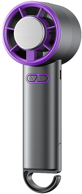 휴대용 2초 급속 냉각 장치 탑재 선풍기 아이스 핸드 손풍기 손선풍기 핸디 선풍기, 프로즌에어-그레이