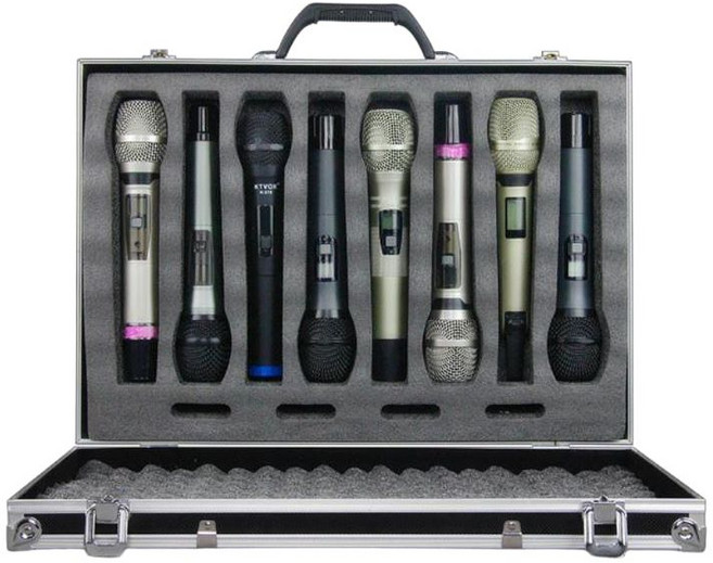 8구 마이크케이스 가방 보관함 수납함 스튜디오용