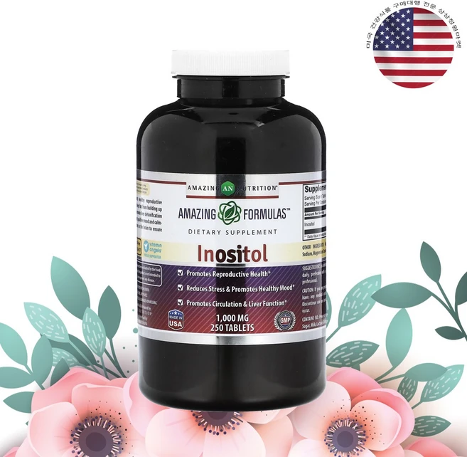Amazing Formulas 이노시톨 1000mg 250정, 1개 - 쿠팡