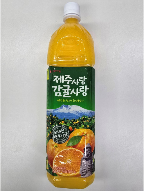 롯데 델몬트 제주사랑 감귤사랑, 1.5L, 4개