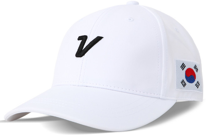 볼빅 골프 모자 태극기 건곤감리 볼캡 코리아 에디션, 화이트, 1개