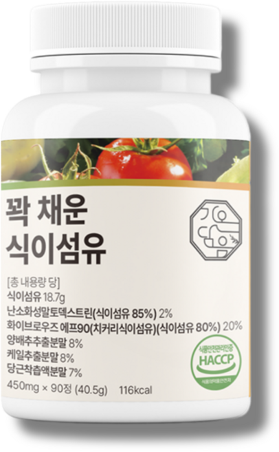 3개월분 꽉 채운 식이섬유 정 18.7g, 1개, 90정