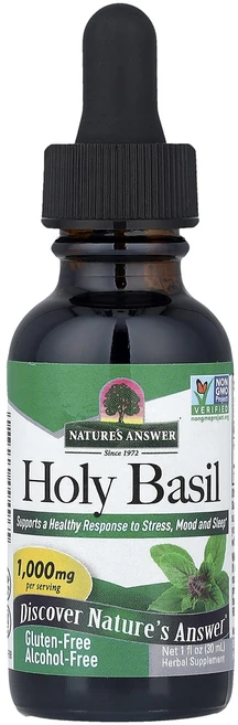 너무좋습니다 Nature's Answer 홀리 바질 알코올 무함유 30ml(1fl oz) 매일 좋아지는느낌, NaturesAnswer홀리바질알코올무함유30ml1fl, 1개, 30ml - 쿠팡