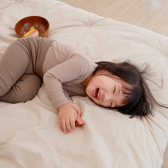 더맨디 라떼 아기내복 아기실내복 봄 여름 9부 신생아 유아 배앓이방지 실내복