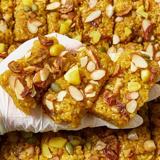 새벽 당일생산! 엄마와 딸이 정성스럽게 만든 수제 찹쌀 약밥, 1개, 2kg