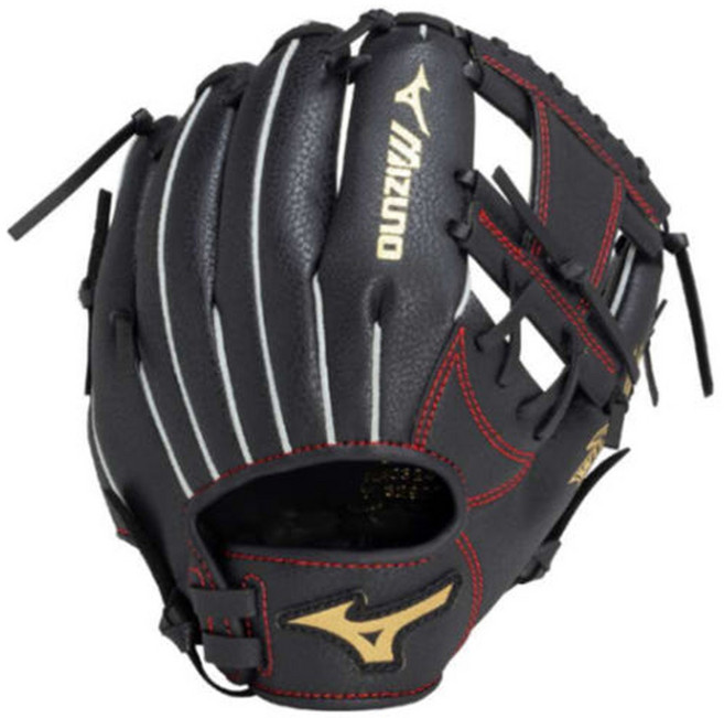 미즈노 와일드키즈 유소년 글러브 9인치 아이웹 블랙 33900, 1개