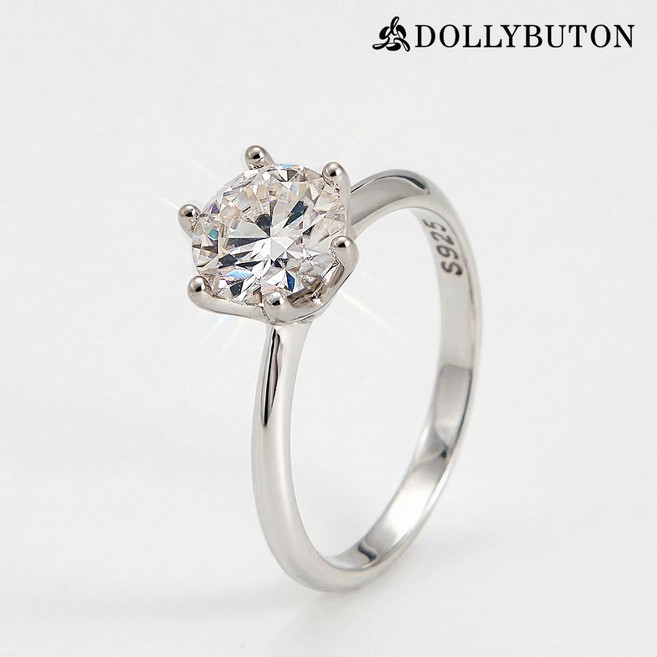 돌리버튼 모이사나이트 반지 다이아몬드 랩그로운 다이아 결혼 웨딩링 몬드캐럿 프로포즈