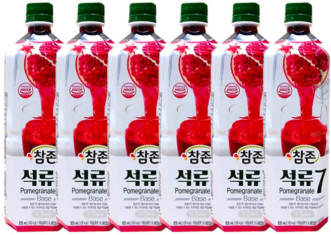 참존식품 석류7베이스835ml, 6개, 835ml