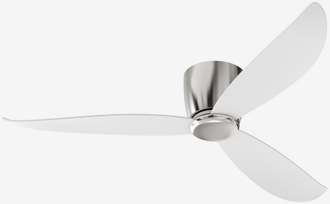 케이시조명 52인치 저소음 천장실링팬 리모컨 포함 무상A/S 2년 모터 5년 보장, 화이트+크롬 LED미포함