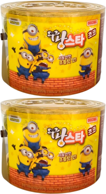 짱구 달곰팡스타 달콤초콜릿 (20g x 25개입) 500g, 2개