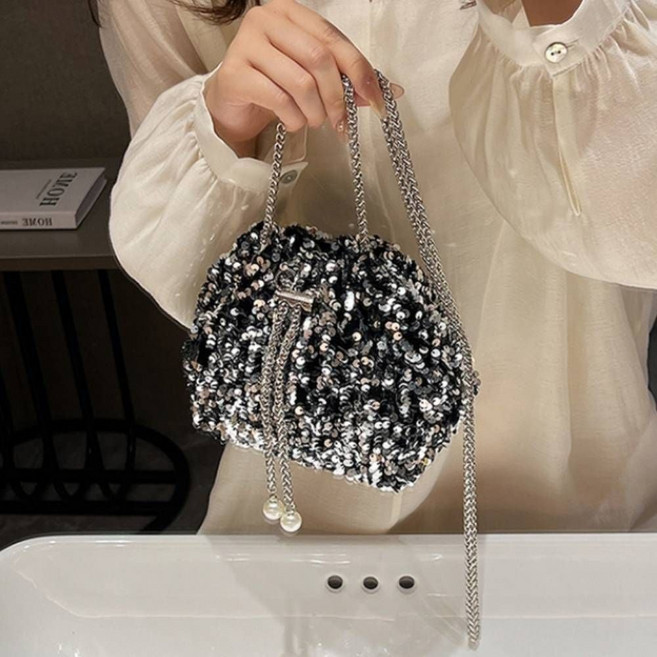 G126338_스팽글 복주머니 크로스백 클러치 백 gns+00977oU