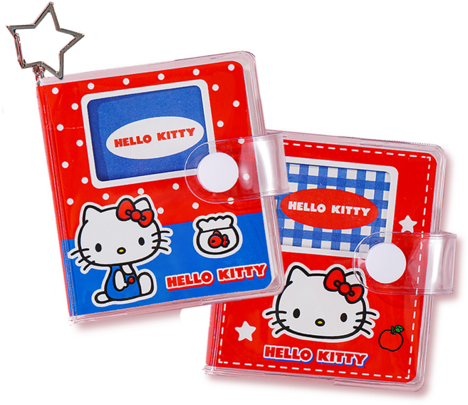 리리월드 산리오 정품 헬로 키티 미니 메모 수첩 다이어리 세트, 2개, 혼합색상