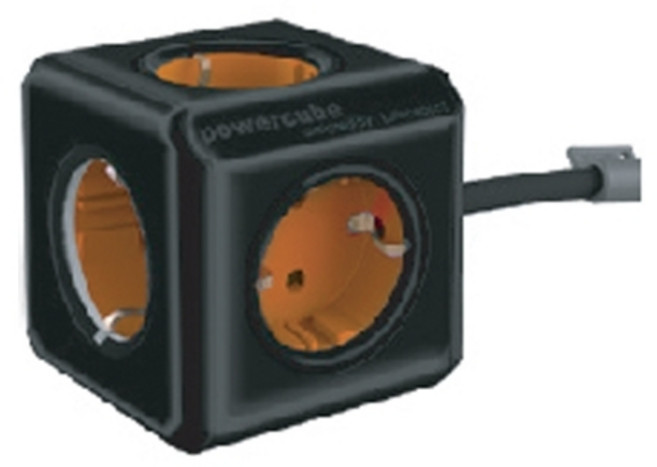 천하)컬러 파워큐브 멀티탭 익스텐디드 1.5m (C1350BC), 그린, 1개