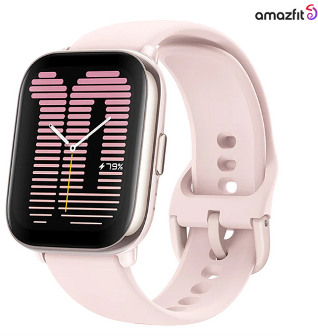 어메이즈핏 스마트워치 Active, GPS, 44.45mm, 핑크