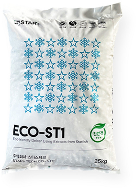 한내음 친환경제설제 ECO-ST1 25kg 스타스테크 국내산 염화칼슘 (2종), 1개