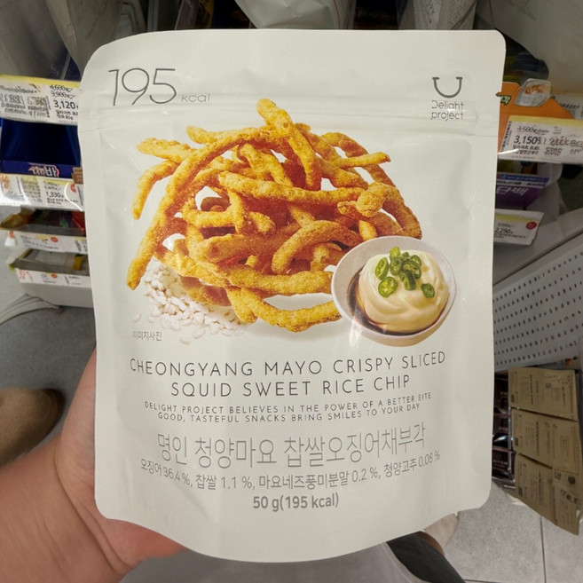 딜라이트 프로젝트 명인 청양마요 찹쌀오징어채부각 50g 1개