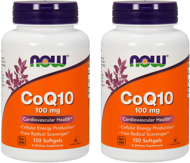 NOW Foods CoQ10軟膠囊 100mg, 150顆, 2罐