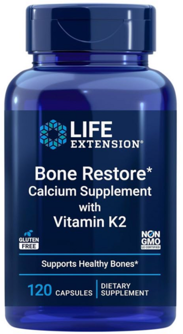 뼈 칼슘 영양제 비타민K2 120정 라이프익스텐션, 1개
