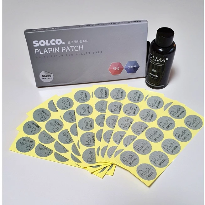 솔고 백금 동전패치 붙이는파스 어깨파스 통증완화 패치 상처치료 - 쿠팡