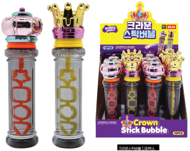크라운 스틱 버블 1개 왕관 버블 스틱버블 버블봉 비눗방물
