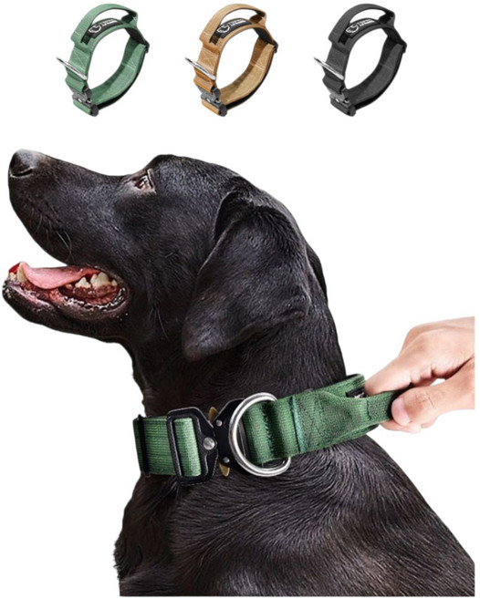 (최강튼튼) TSPRO 손잡이 달린 중형견 대형견 진돗개 리트리버 개 목줄