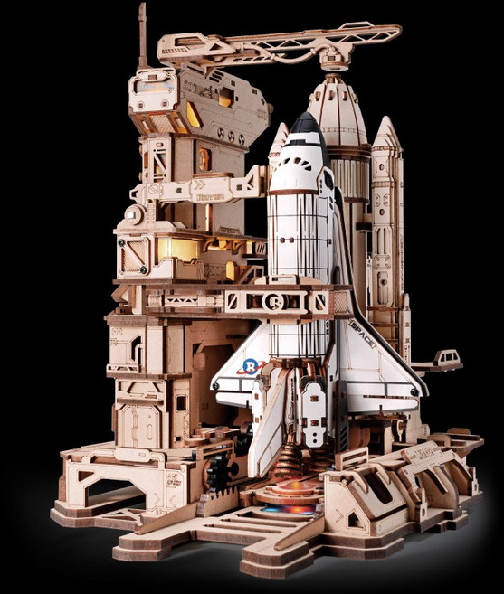 로보타임 ROKR DIY 우드 퍼즐 우주왕복선 발사대 조립식 모형 인테리어 장식품 조립식 입체퍼즐, 스페이스 셔틀