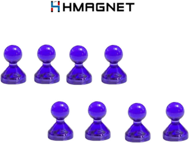 HMAGNET 초강력 네오디뮴 큐티 자석 세트 D21, 8개, 보라색