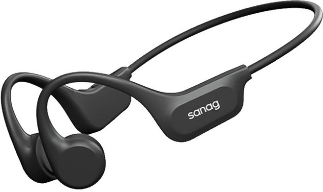 세나 Sanag B60S PRO MAX 64GB 골전도 IPX8방수 블루투스 5.3 수영 이어폰, 블랙, Bk