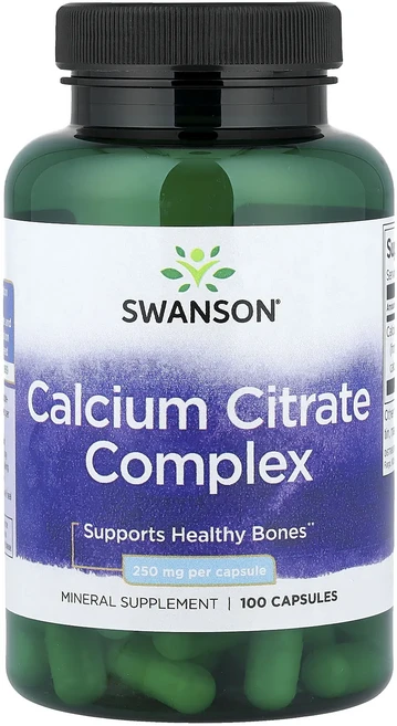 Swanson 칼슘시트레이트 복합체 250mg 캡슐 100정, Swanson칼슘시트레이트복합체250mg캡슐100정, 1개 - 쿠팡