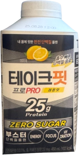 테이크핏 프로 부스터 제로슈거 레몬맛, 450ml, 12개