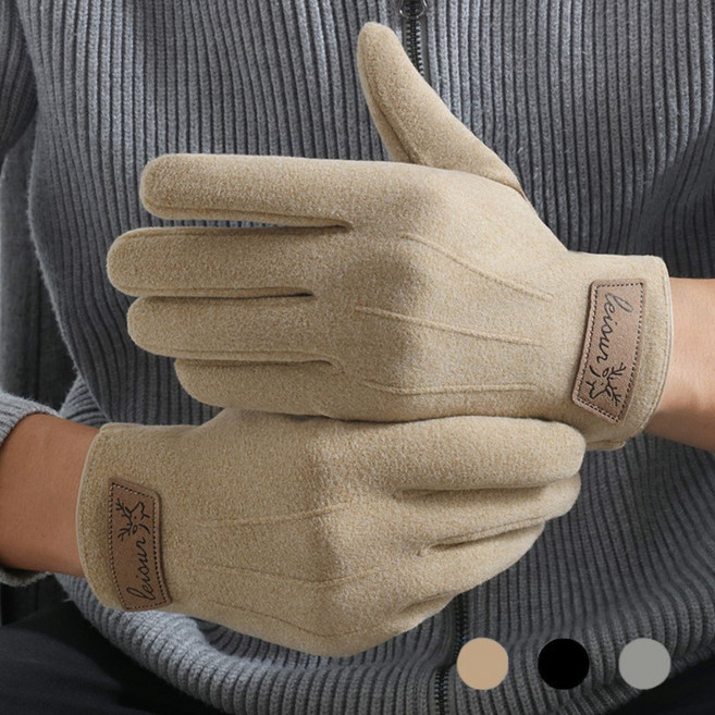 티쯔 소프트 스판 기모 스마트터치 남성방한장갑